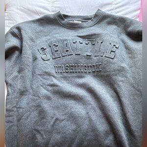 Gray Seattle Washington Sweatshirt